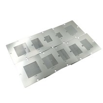 10 개/몫 심기 틴 볼 스틸 메쉬 BGA Reball Reballing 유니버설 스텐실 수리 템플릿 세트 키트 칩 솔더링 네트