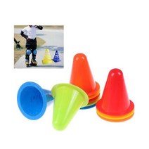 단구마켓 인라인 스케이트 축구 마커 콘 연습 훈련 장비 마킹 컵 접시 운동 장애물, 오렌지