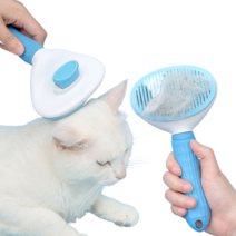 케이씨 강아지 시바견 푸들 빗 콤빗 사랑빗 고양이 힐링브러쉬 엉킨털제거 브러쉬, 1개