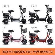 접이식 전기자전거 등하원 미니 2인용 3인용 삼륜 부릉이 배달용스쿠터 전기차, 48V, 15.30A리튬배터리로120km2인승주행