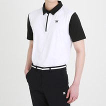 [베칸테] 남성 골프 소매 배색 반팔 카라티