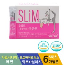 락토테미 가르시니아캄보지아 아연 프로바이오틱스 슬림한 다이어트 유산균 60포 6박스, 6개