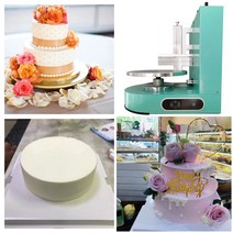 아이싱 기계 케이크 스텐 12 인치 전기 생일 크림 코팅 장식 버터 빵 베이킹 스프레더 110V, [01] Button Green, [01] 미국