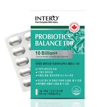 인테로 프로바이오틱스 생유산균 100억 유산균, 500mgⅹ60캡슐(2개월분), 1개