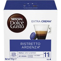 네스카페 돌체 구스토 리스트레토 아덴자 커피 파즈 16캡슐 Nescafe Dolce Gusto Ristretto Ardenza Coffee Pods, 1팩