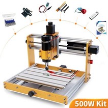 ANNOYTOOLS CNC 3018 PRO 금속 500W 라우터 밀링 머신 레이저 조각 모듈 커터 리미트 스위치 및 비상 정지 작업 영역 300x180x60mm 목재용 CNC 기계, CHINA, 500W Kit, With Offline, 500W Kit