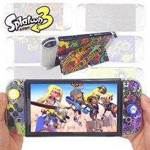 6종 닌텐도 스위치 OLED 스플래툰3 캐릭터 일러스트 PC 아크릴 풀셋 커버 케이스, NO.2