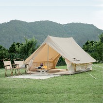 감성 캠핑 아이보리 인디언 오두막 방수 면 텐트 3-4인용, 단품, 단품