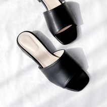 발편한 빅사이즈 베이직 뮬 2cm 여성 슬리퍼
