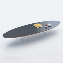 임스테이블 티테이블 eames 서핑 보드 타원형 거실 허먼밀러, 블랙
