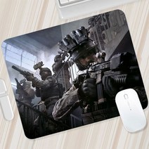 게이밍책상 pc방책상 콜오브 듀티 모던 워 페어 소형 마우스 패드 게임용 PC 게이머 매트 컴퓨터 사무실 노, 06 A6_01 LockEdge220x180x2mm