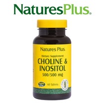 네이처스플러스 콜린 이노시톨 500mg 브레인 헬스 에너지 메타볼리즘 60 베지타블렛