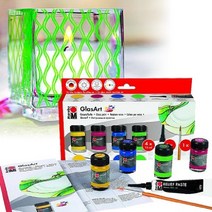 MARABU 유리에 그리는 세라믹물감..독일 마라부 글라스물감 Art 4색세트-유성 HF207-3, 단품