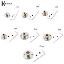 모터 커플링 34567810mm r11 강성 플랜지 철 가이드 샤프트 러 커넥터 세트 동력 전달 부품 하드웨어, 6mm