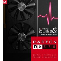 SAPPHIRE 라데온 RX 570 PULSE Lite OC D5 8GB Dual-X, 4g