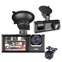 블랙 박스 차량용 3록 고화질 1080P 블랙박스 Cardvr Camera, (차전+차내+차후), 하나