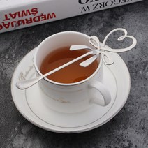하트리본 컵걸이 티스푼 디저트 커피 스텐, 단품