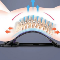 허리스트레칭 기구 척추이완 받침대 등지압기, 허리스트레칭 8개강력한자석