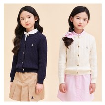 빈폴키즈 24SS Essential 여아 면 케이블 가디건
