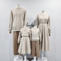 Hoglet(호글렛) 가족룩 가족과함께 맨투맨set 가족맨투맨 가족원피스 맘커플룩 패밀리룩 커플룩 가족세트