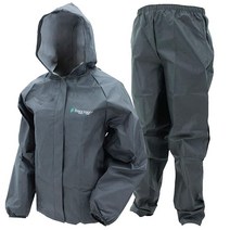 FROGG TOGGS Youth Ultra-Lite2 방수 통기성 우비 미디엄 블랙, 중간, 검은색