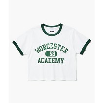 OUTSTANDING (W) V.S.C RINGER TEE (WORCESTER)_GREEN (우먼) 링거 크롭티 (WORCESTER)_그린