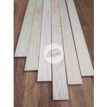 우드창고 히노끼 무절 평몰딩(10개묶음) 10Tx40x2400mm 편백나무 실내인테리어 홈데코 마감재