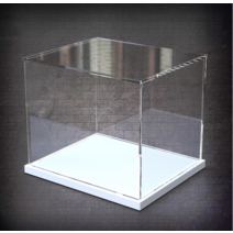 아크릴 투명 디스플레이 상자 피규어 케이스 장식장, 길이 및 너비 10x20 cm(내부 크기)