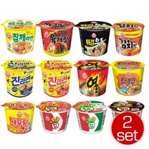 오뚜기 컵라면 세트 12가지맛 + 사은품증정(참깨라면 튀김우동 진라면 육개장 새우탕 열라면 김치면 스파게티 짜장볶이 라면볶이 스낵면), 24개