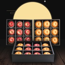 곽씨네슈퍼 오래 기억되고 고급스러운 사과 배 과일 선물 세트 추석 설날 명절 혼합, 명가 일품 3호 (사과 12개)