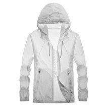 칼노 바람막이 여름 남성 자외선 차단제 의류, XL, 흰색
