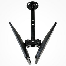 32인치 tv 천장 브라켓 32인치 천정형 모니터 거치대 2개 2대 듀얼 양면, 1700mm 속봉, 1700mm 브라켓