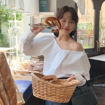 로엘 블라우스 오프숄더 긴팔 탑