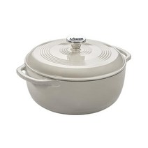 롯지 에나멜 캐스트 아이언 더치 오븐 오이스터 3 쿼츠, 3 Quart, Dutch Oven
