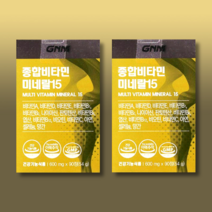 GNM자연의품격 종합비타민 미네랄15 600mg 90정 2개