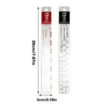 자동차 페인트 스케일 바니시 경화제 얇은 재료 비율 눈금자 부식 방지 휴대용 두꺼운, 01 small