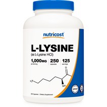 L-라이신 500mg 250캡슐 1병, 단품, 단품