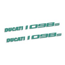 새로운 오토바이 자전거 바디 연료 탱크 스티커 DUCATI 1098 S 용 반사 방수 크리 에이 티브 헬멧 로고 데, 05 LG164-Green