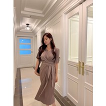 메이블 / 모하 플리츠 랩 원피스 2color
