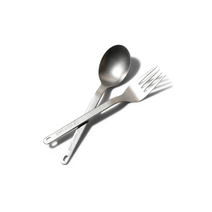Snow Peak 스노우피크 캠핑 백패킹 티타늄 숟가락 포크 세트 Peak Titanium Fork and Spoon Set