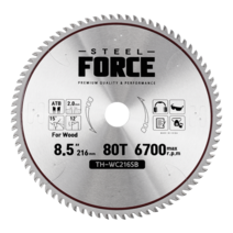 스틸포스 금속절단기 고속절단기 알루미늄 목공 금속 원형 톱날, 목공 날, 8.5인치