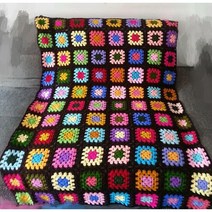 레트로 손뜨개 감성 니팅 담요 플라워 꽃무늬 블랭킷 무릎담요