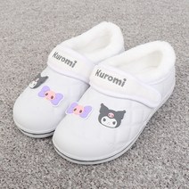 산리오 겨울 방한 털실내화 여성 주니어 방한화 털신 슬리퍼 거실화 사무실 요양원