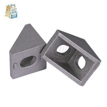 사각 각관 각 파이프 조인트 알루미늄 아연 스텐 1-10pcs 2020 코너 피팅 각도 알루미늄 20x20l 커넥터 브래킷 패스너 일치 사용 2020 산업용 알루미늄 프로파일, 10개