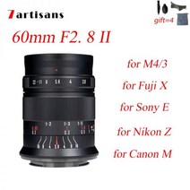 7artisans 60mm F2. 8 II 11 배율 매크로 렌즈 M EF-M Fujifilm 후지 니콘 Z 소니 E 올림푸스 파나소닉 M4/3 MF, [03] E 마운트