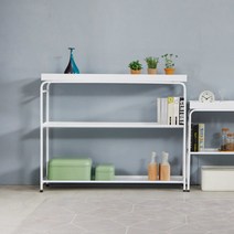 N1231 3단 스틸 콘솔 2colors, 화이트
