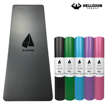 헬로우준 천연고무 요가매트 PU 전문가용 밀리지않는 운동매트, 모던 그레이