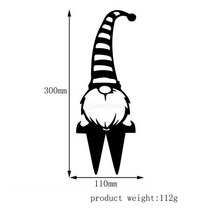 나무 가지 장식에 야외 금속 새 강철 동상 실루엣 장식 내구성 얼굴이없는 그놈 정원 장식 나무 조각, 엘프 A
