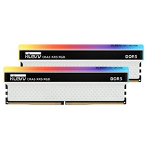 KLEVV 데스크탑 PC용 메모리 DDR5-6000MHz PC5-48000 CRAS XR5 RGB 16GBx2 288pin 1.3V SK hynix제 메모리 칩 채용 KD5AGUA80-60E400S