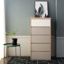 데코라인 아델 5단 서랍장 600, 단품